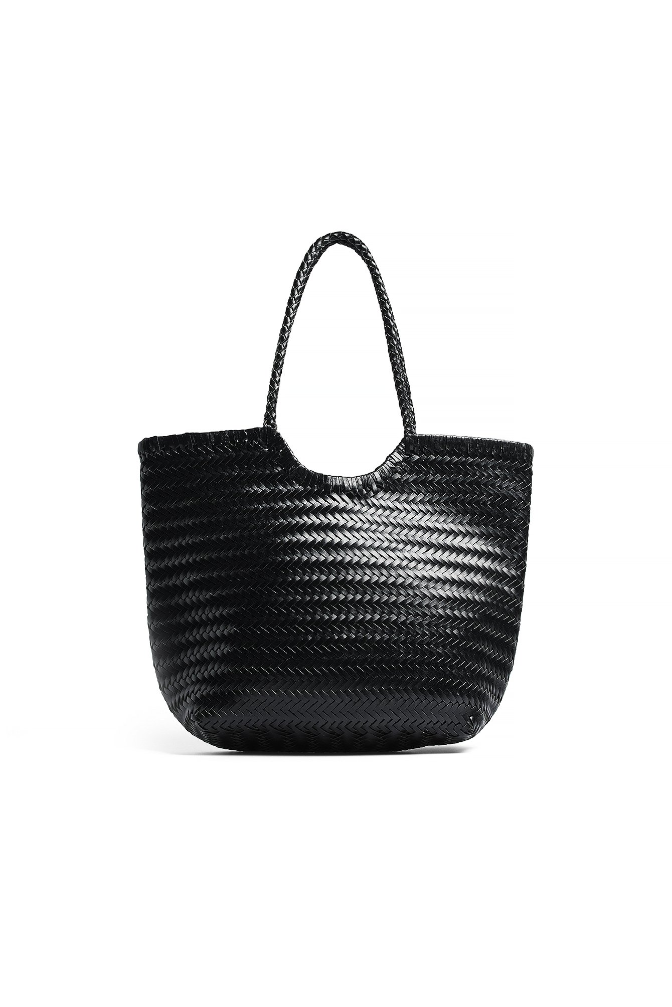 Woven Leather Tote Bag