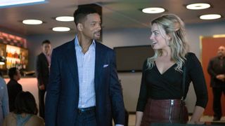 (L-R) Will Smith as Nicky Spurgeon and Margot Robbie as Jess Barrett in "Focus"