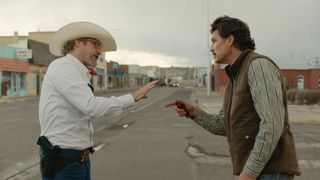 Joaquin Phoenix and Pedro Pascal in Eddington