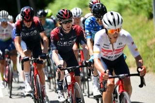 Eddie Dunbar was in the break at the Criterium du Dauphine