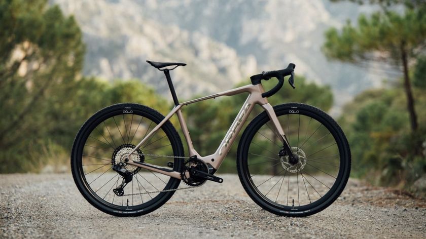 the Orbea Denna on a gravel track