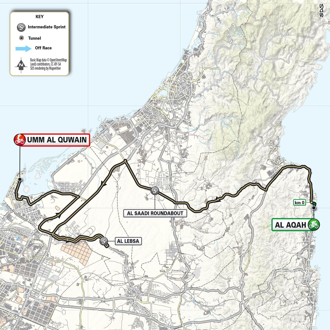 Maps and profiles for the 2024 UAE Tour