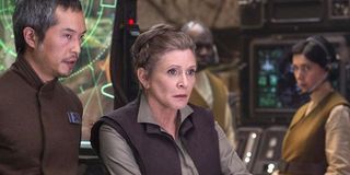 Carrie Fisher in The Force Awakens