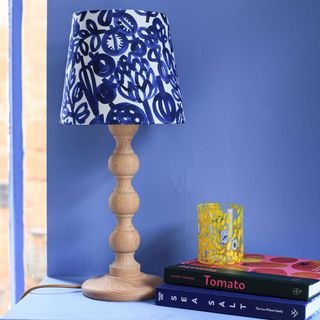 Bluebellgray lampshade in pomegranate fabric