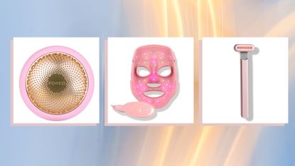 Three of the best red light therapy devices by Foreo, MZ skin and Solwave