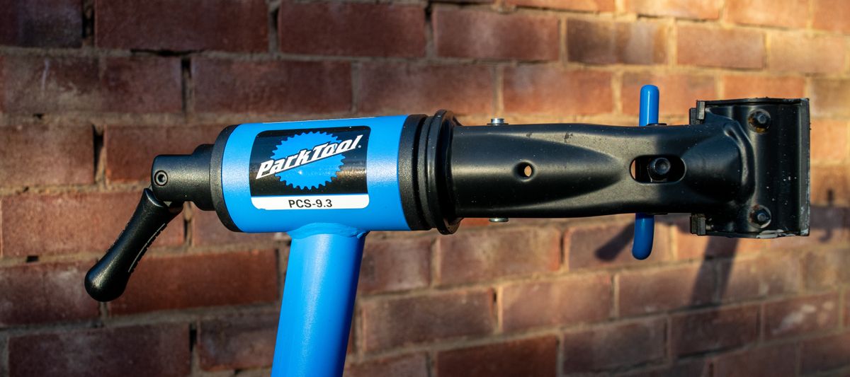 The head of a Park Tool PCS 9.3 workstand 