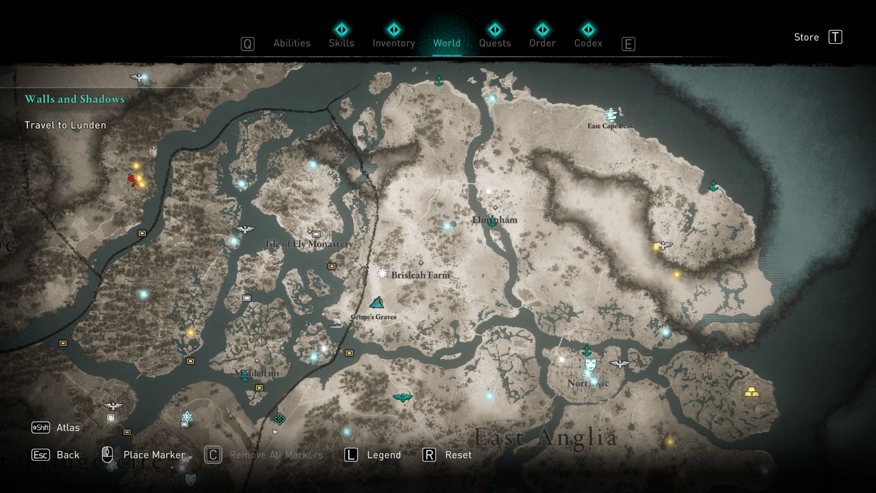 AC Valhalla grimes graves treasure and key