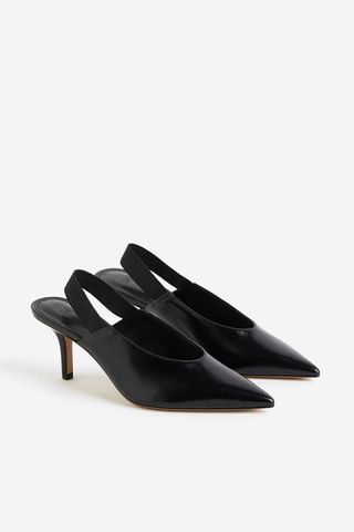 Pointed Slingback Court Shoes