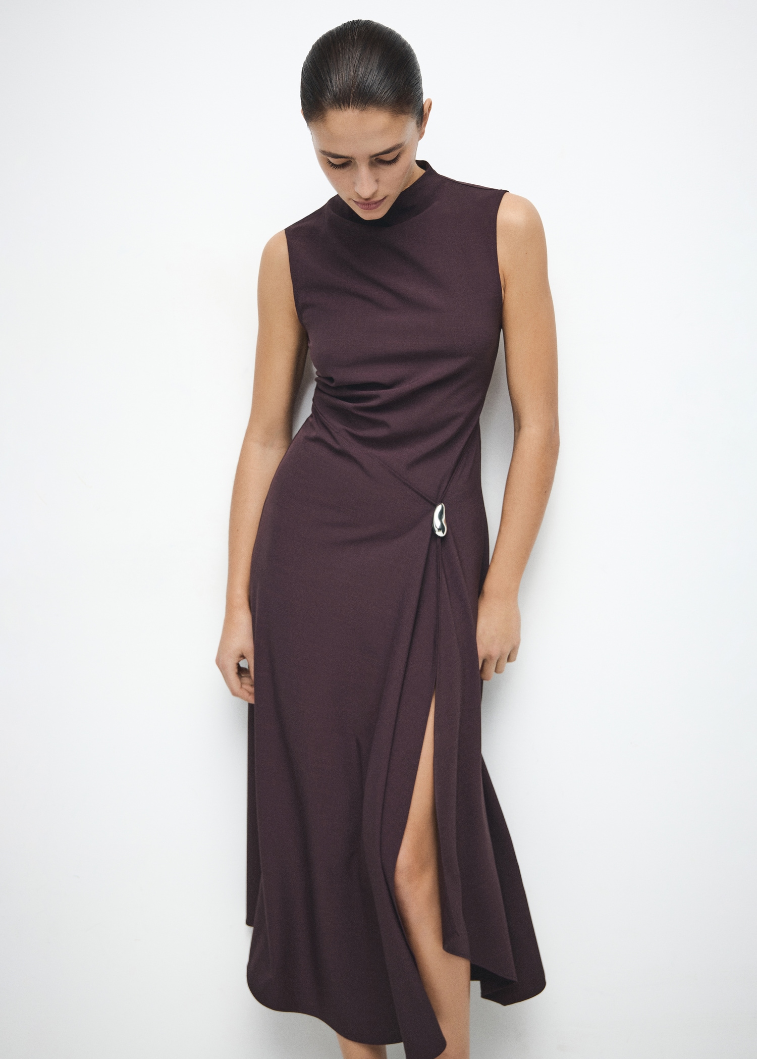 A-Line Dress With Metal Embellishment - Women | Mango Usa