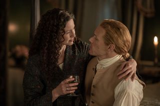 Claire and Jamie in Outlander