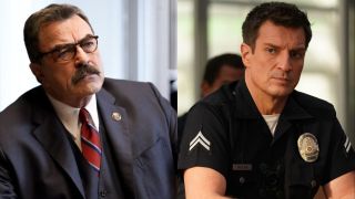 Nathan Fillion in The Rookie and Tom Selleck in Blue Bloods