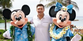 ryan seacrest with minnie and mickey mouse
