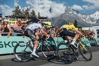 Stunning images from the 15th stage of the 2023 Tour de France, from Les Gets Les Portes du Soleil to Saint-Gervais Mont Blanc