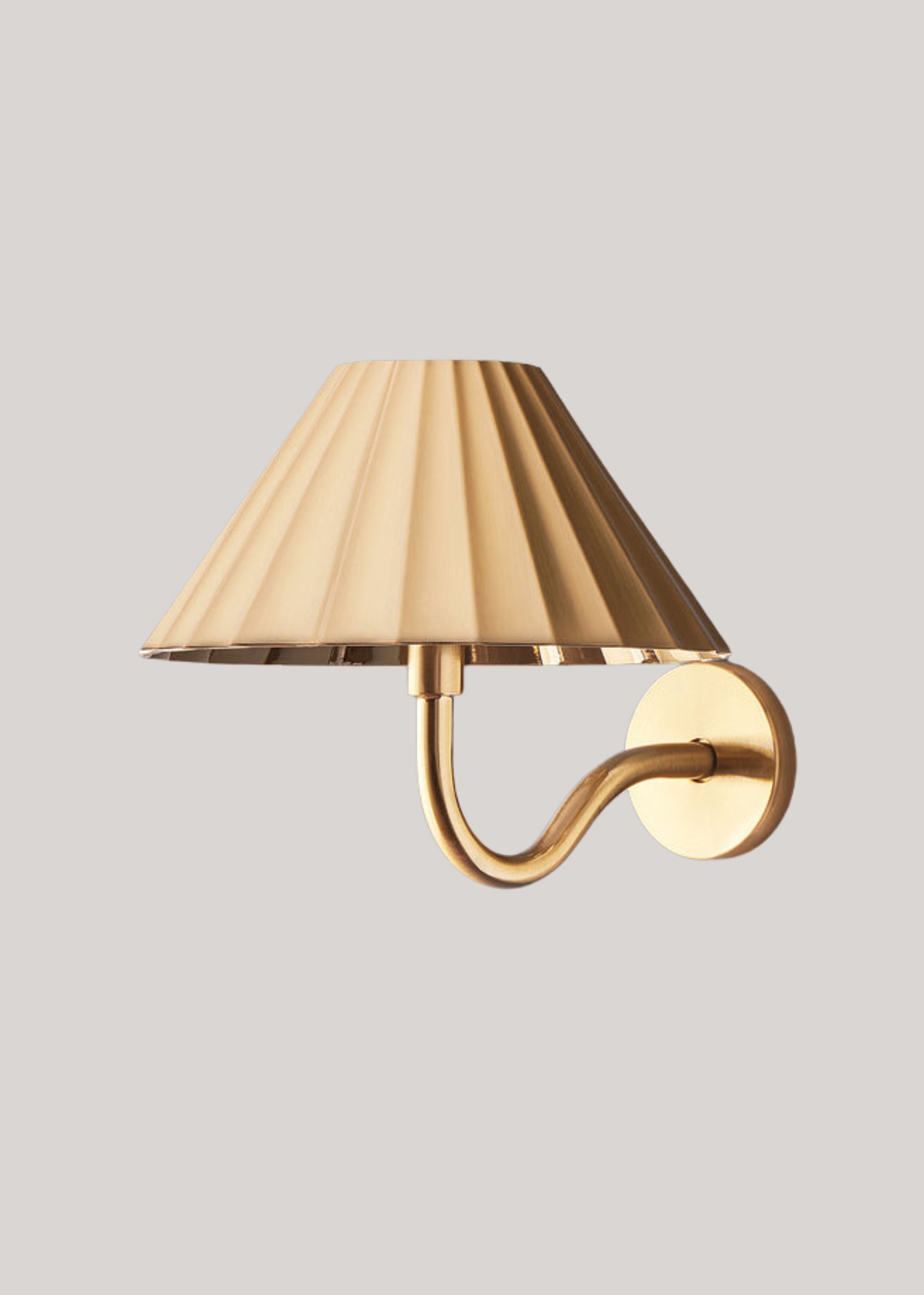 Pooky Lighting, Twinky Rechargeable Wall Light in Antique Brass