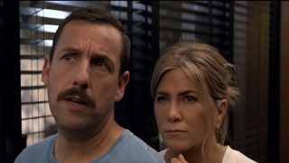 Adam Sandler and Jennifer Aniston in Murder Mystery