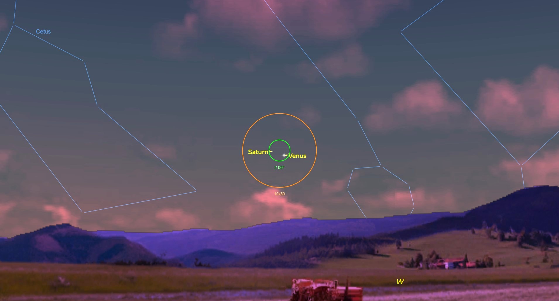 A map of the night sky.