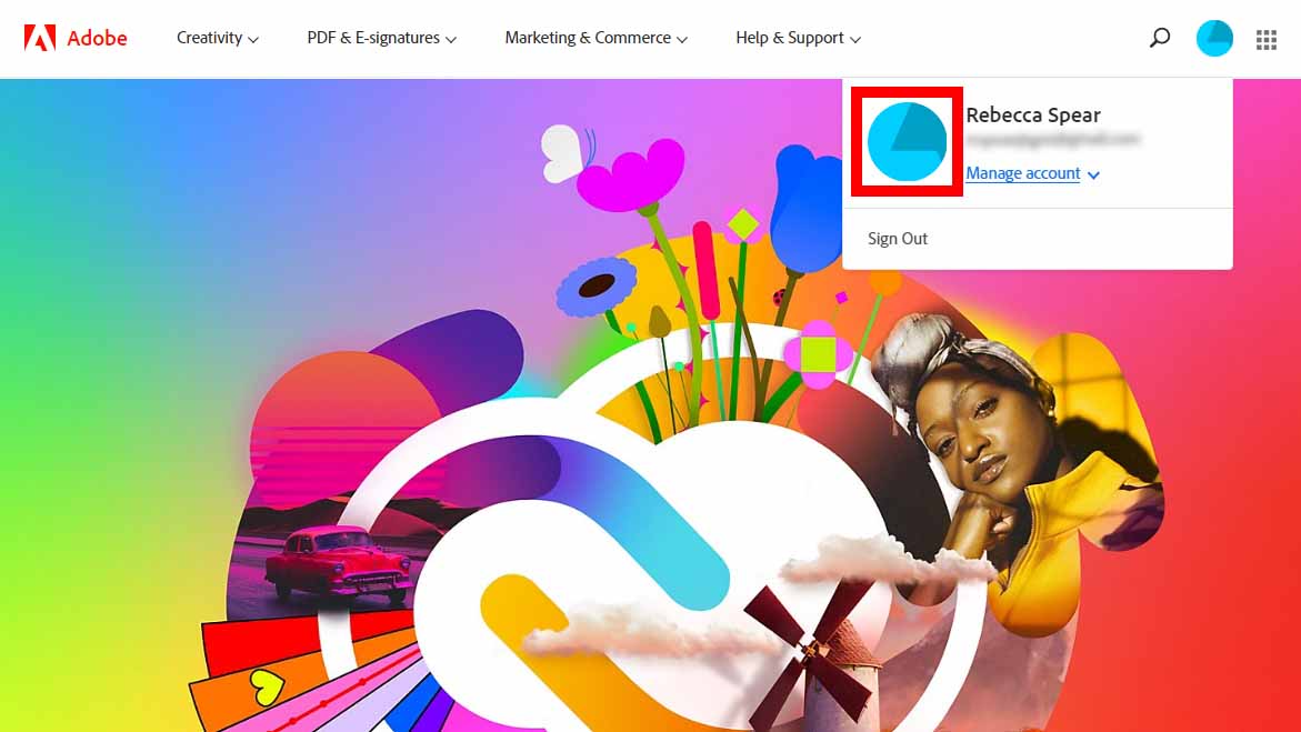 Adobe Creative Cloud profile