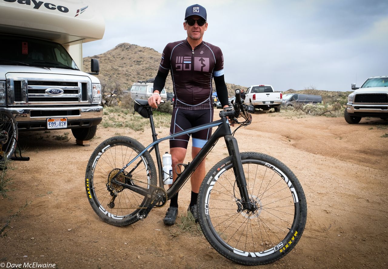 Lance Armstrong (WEDU) decided to ride his hardtail.