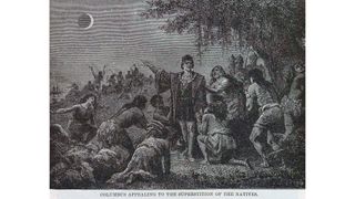 A lunar eclipse is credited with rescuing the explorer Christopher Columbus from hostile locals on the island of Jamaica in 1504.