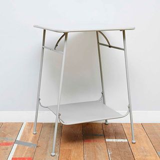 light grey side table