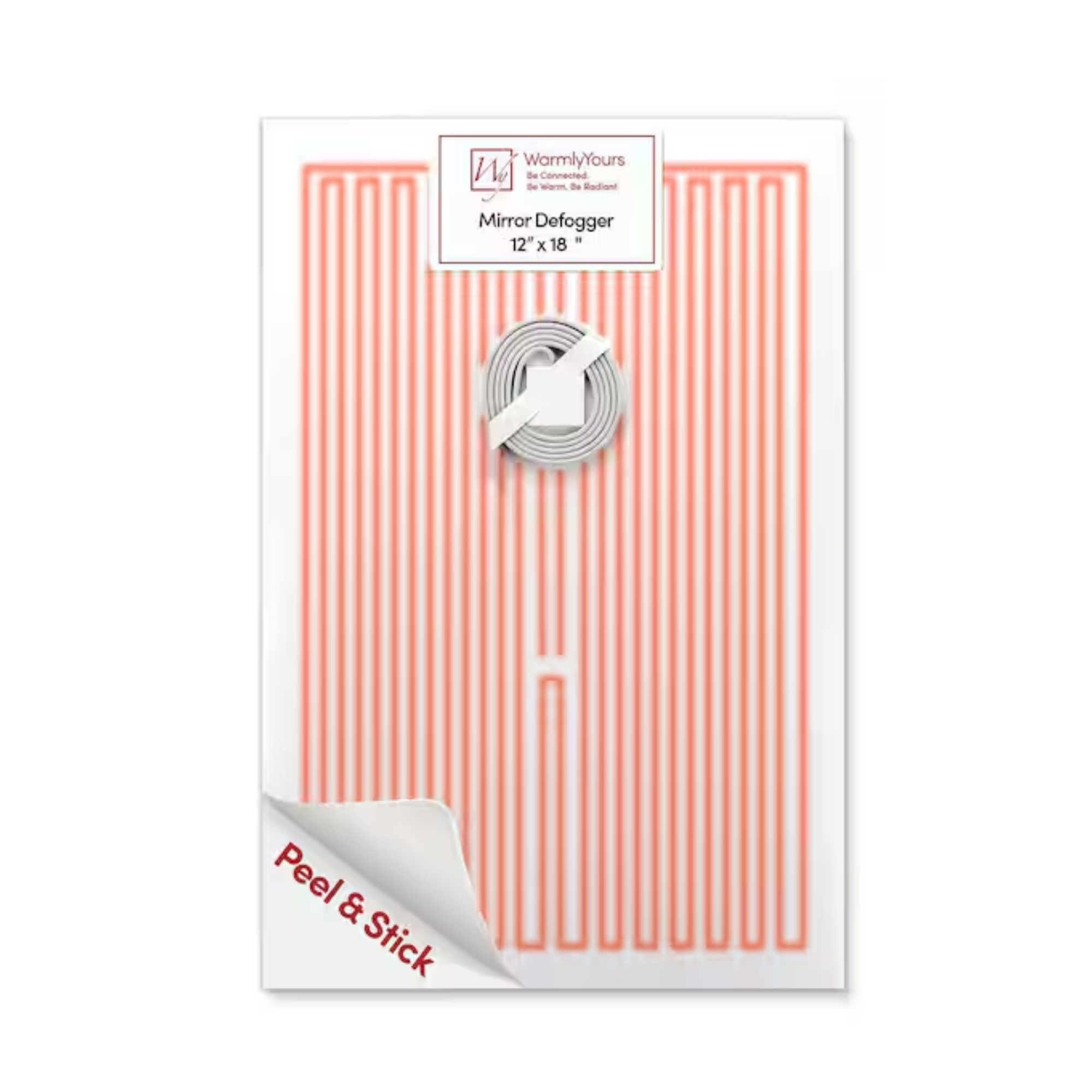 Mirror defogging pad