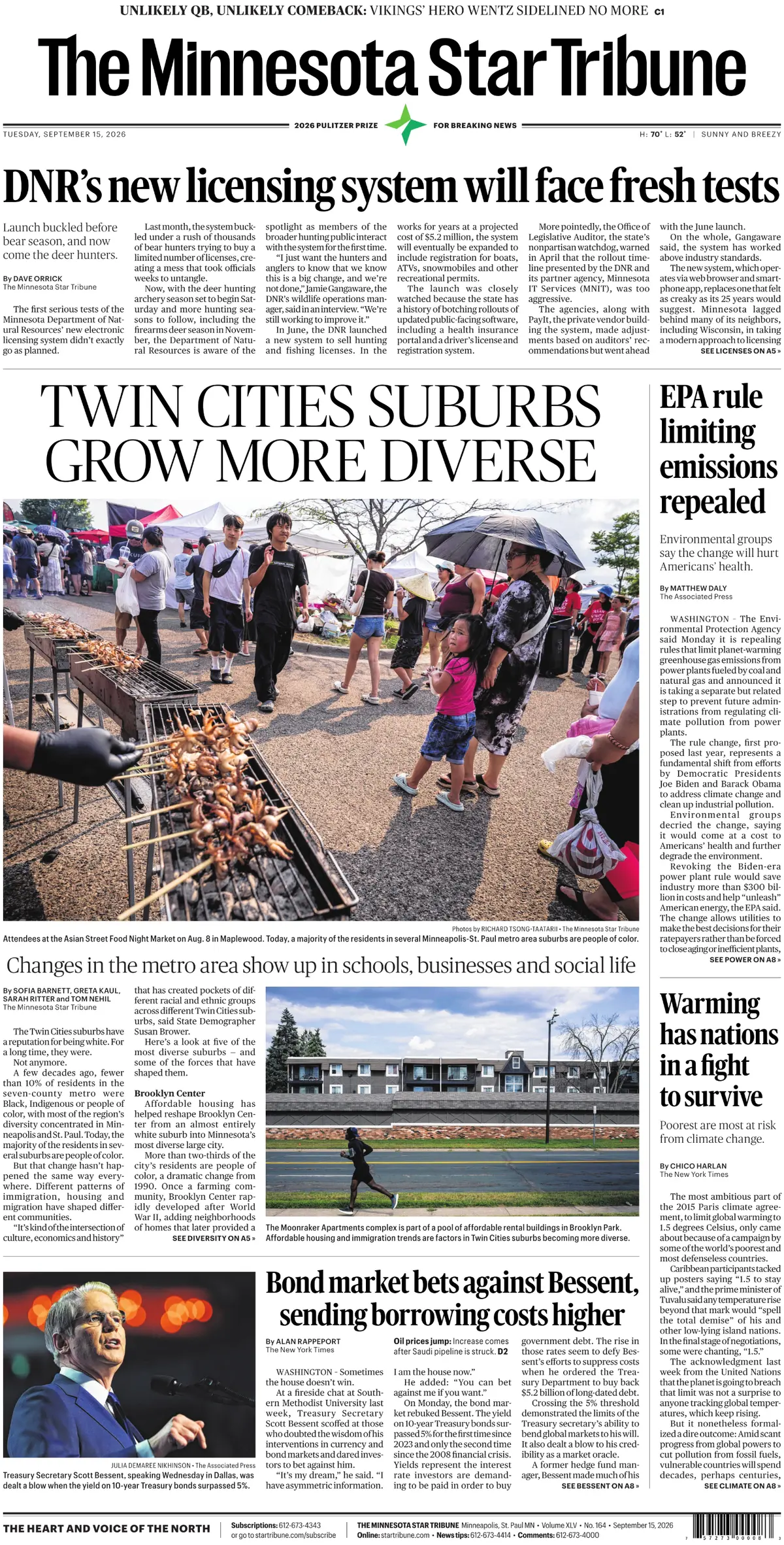 The Minnesota Star Tribune
