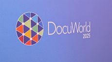 DocuWorld 2025 logo and branding picture at the annual conference, hosted by German SaaS company DocuWare.