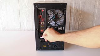 Use cotton swabs and rubbing alcohol to clean the external vents of your PC case