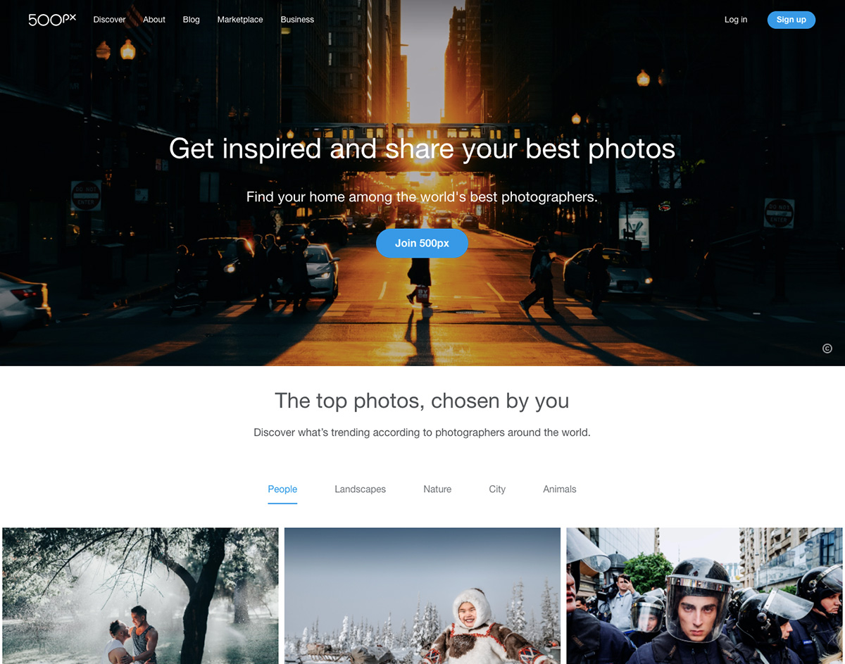 500px screenshot