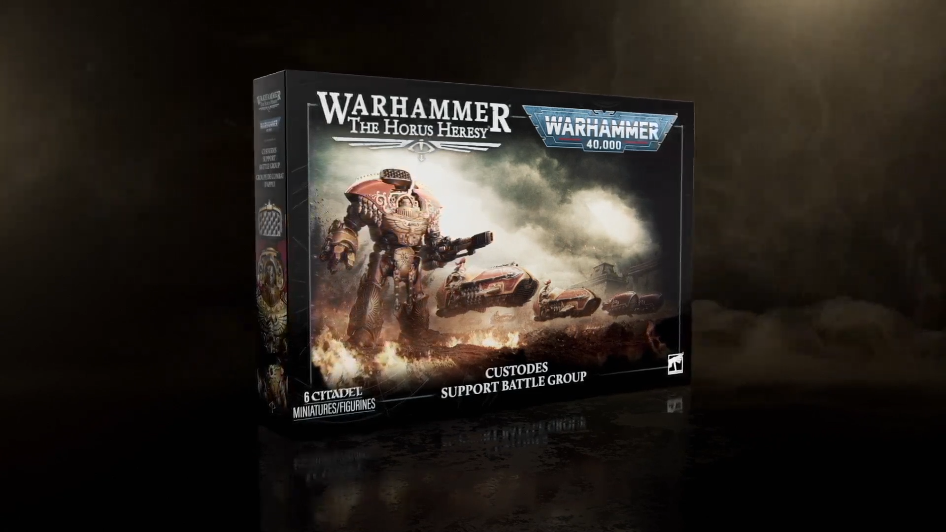Custodes box set on a dark background