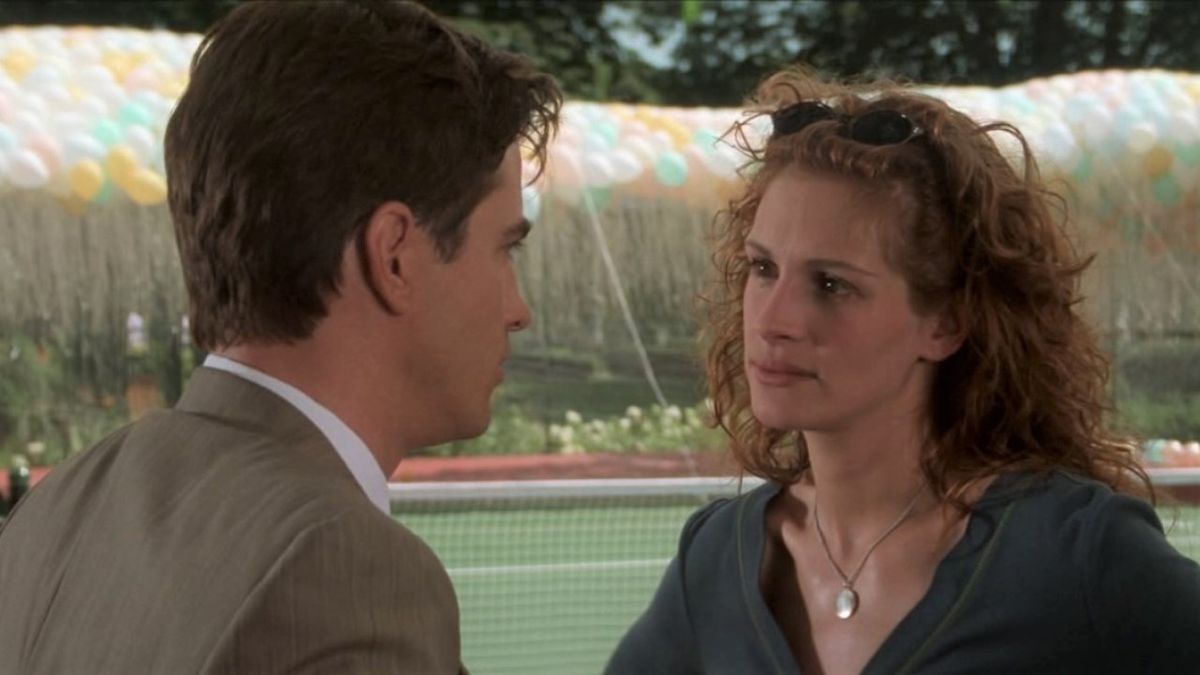 Dermot Mulroney and Julia Roberts in My Best Friend&#039;s Wedding.