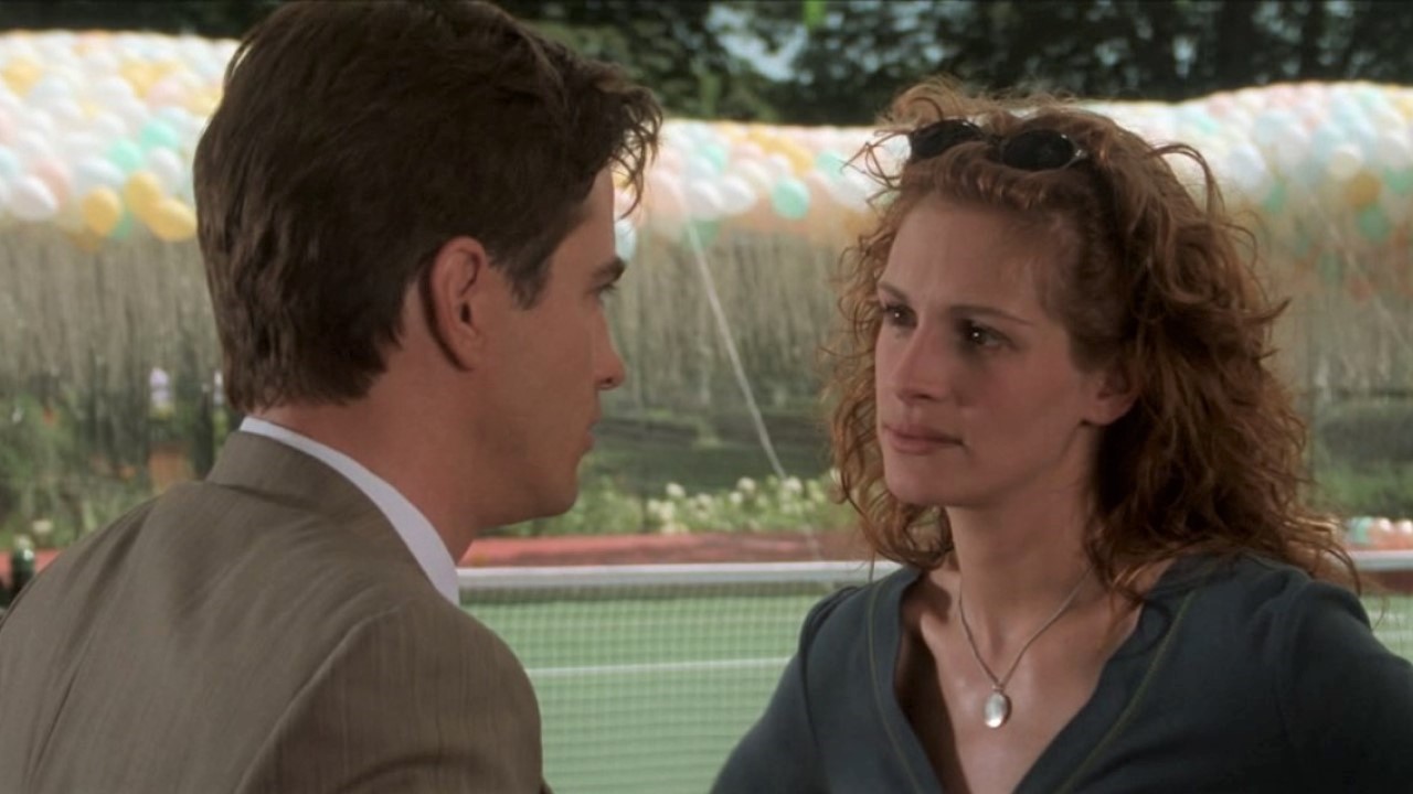 Dermot Mulroney and Julia Roberts at my best friend's wedding.