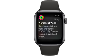 watchOS workout notification