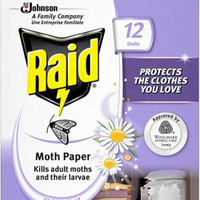 Raid Moth Paper (12 sheets), £8.99 at Amazon