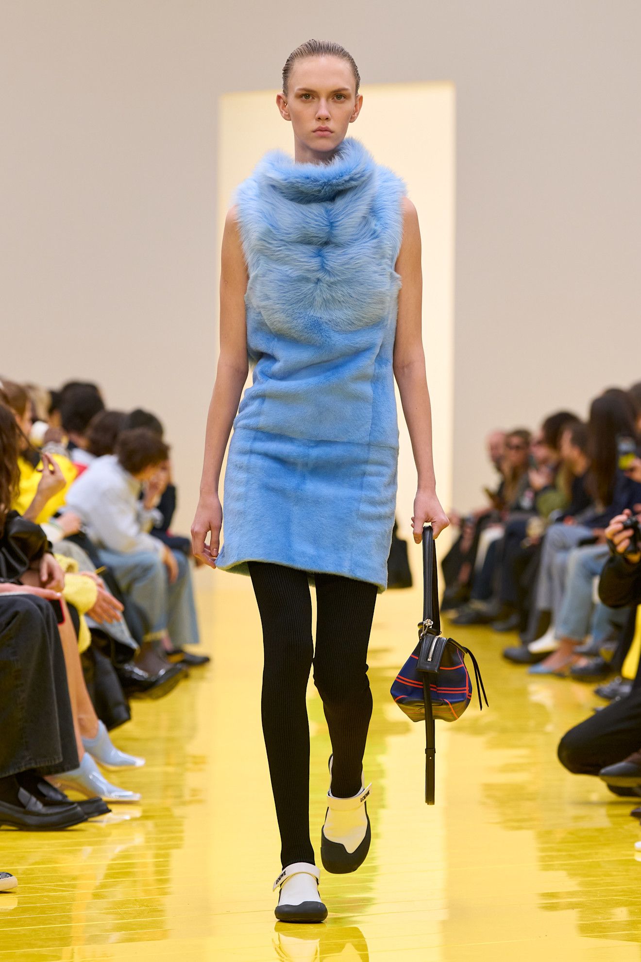 The Loewe Whisker bag on the fall/winter 2026 runway.