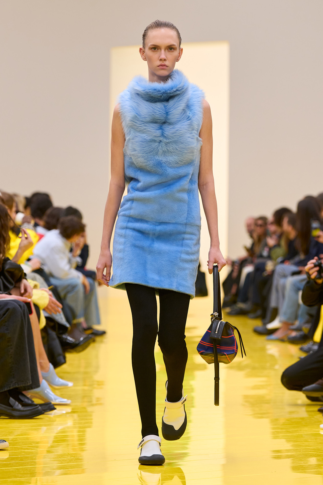 The Loewe Whisker bag on the fall/winter 2026 runway.