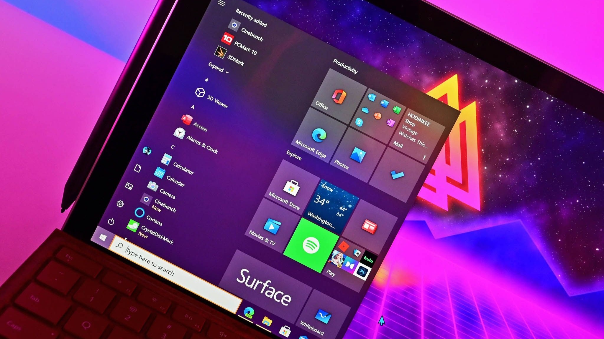 Windows 10 on Surface Pro 7