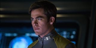 Chris Pine as Captain Kirk in Star Trek Beyond