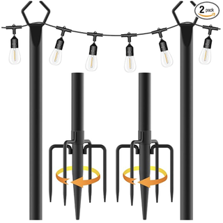poles for hanging outdoor string lights