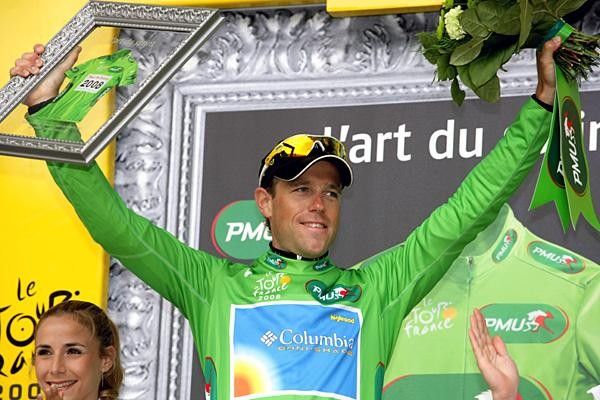 Kim Kirchen (Columbia) maintained his hold on the green jersey.