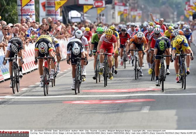 The bunch sprint was won by Jens Debusschere (Lotto Belisol)