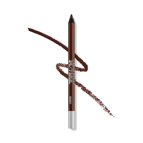 Urban Decay 24/7 Glide-On Waterproof Eyeliner Pencil (whiskey - Dark Brown Matte) - Smudge-Proof, Transfer-Proof, Smooth No-Tug Formula, Hydrating Vitamin E &amp;amp; Jojoba Oil - 0.04 Oz