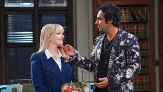 Melissa Rauch and Kunal Nayyar on NBC's Night Court Season 2