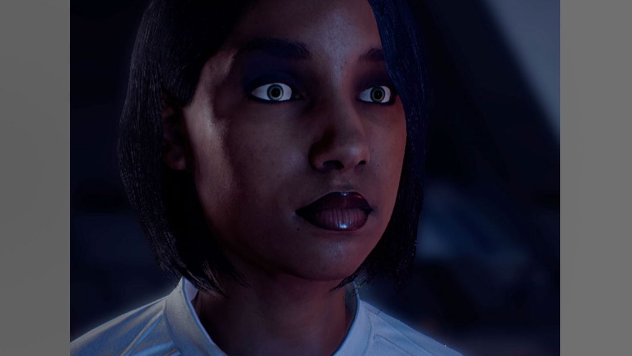 Linda &mdash; Seriously, there are some horrifying eyes in Andromeda. This is a really nicely made face, but damn if it isn't creepy in game.