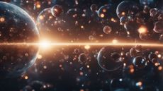 Ai Generated Multiverse Universe royalty-free stock illustration.
