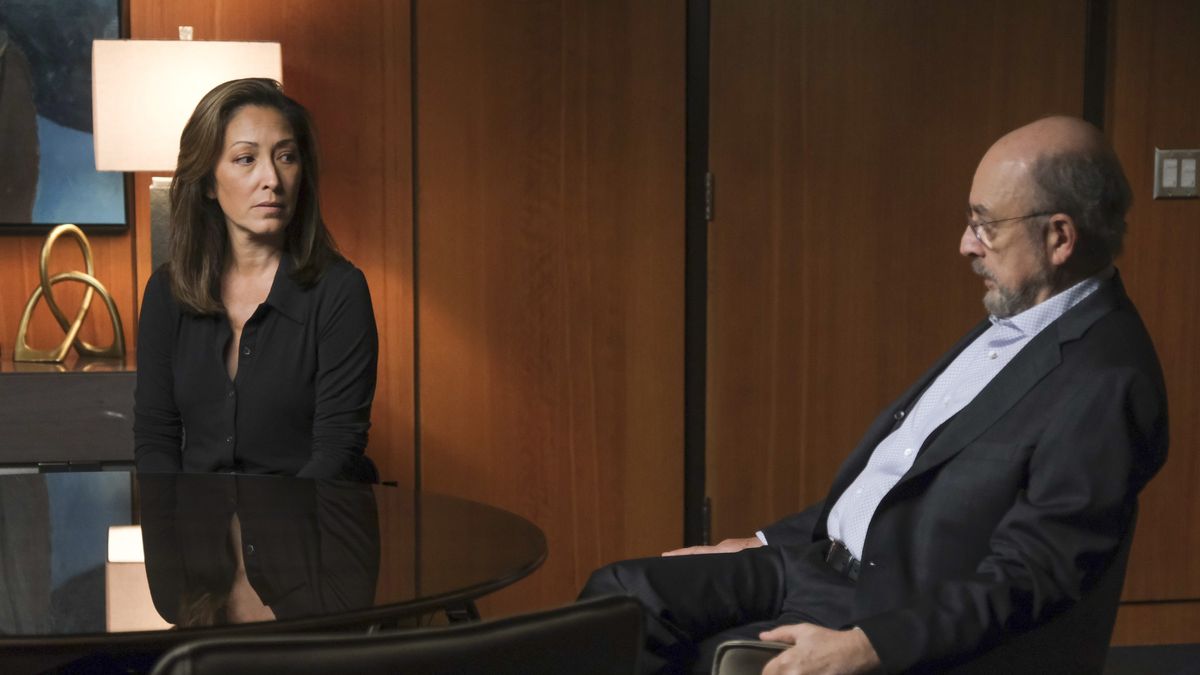 Christina Chang and Richard Schiff in The Good Doctor