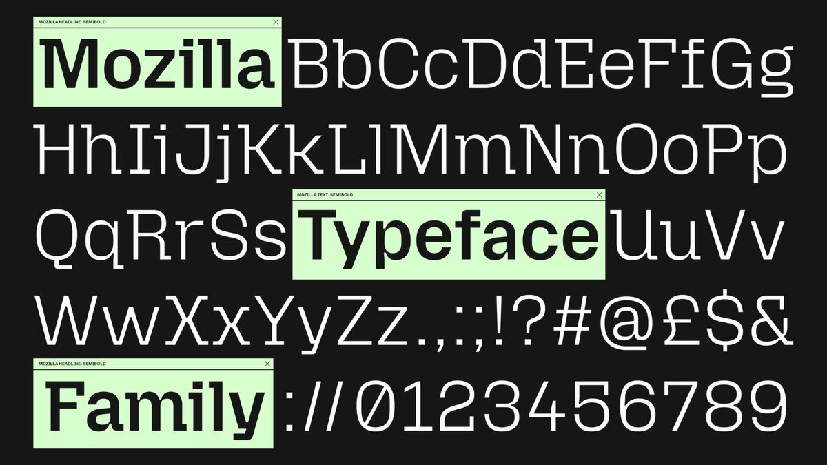 Mozilla Reclaim the internet typography