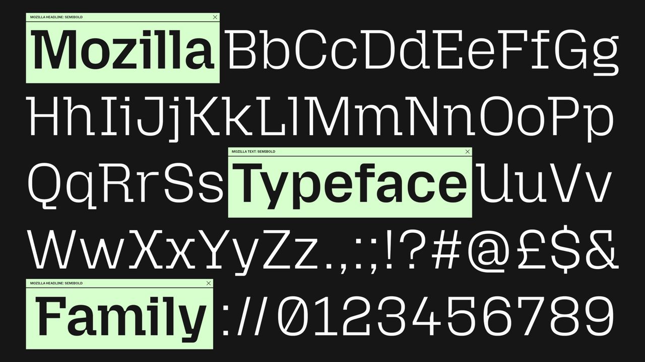 Mozilla Reclaim the internet typography