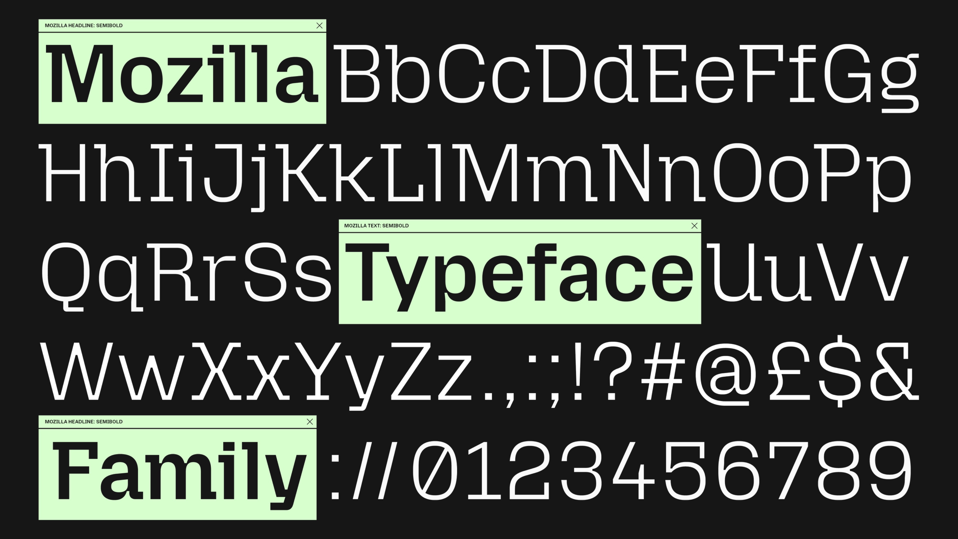 Mozilla Reclaim the internet typography