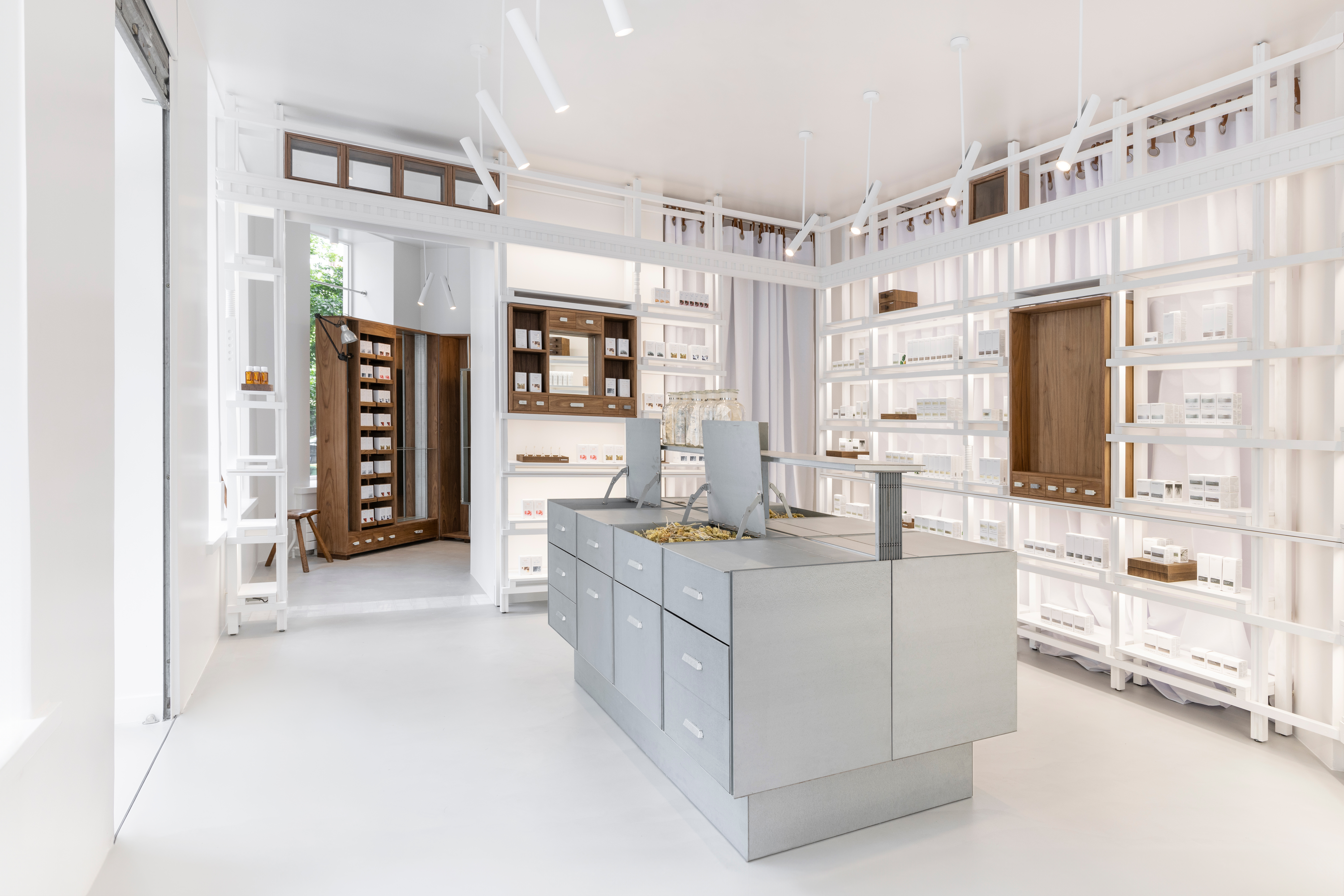 Korres Sorbonne Paris store design by Trail Practice
